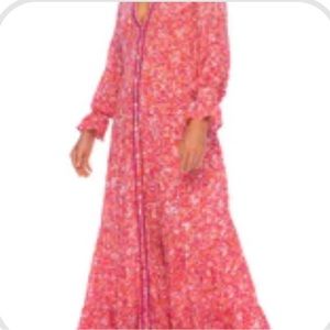 Poupette St. Barth Long Dress Rita- Pink Glory